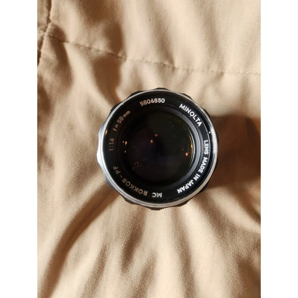 Minolta MC Rokkor-PF 58mm f/1.4 Manual Focus Prime Lens - Clean, Vintage MC II